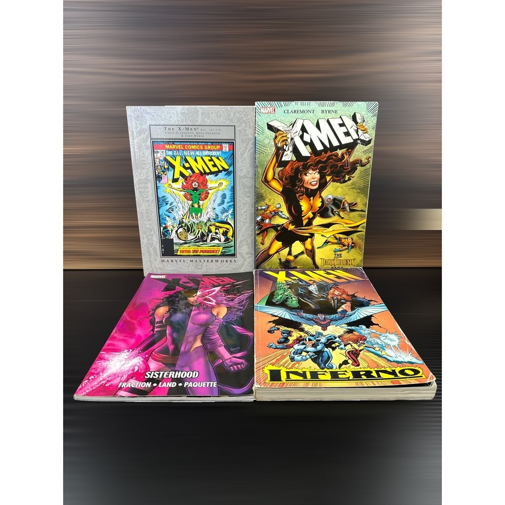 Marvel X-Men Graphic Novel Lot Dark Phoenix Inferno Masterworks Sisterhood TPB
